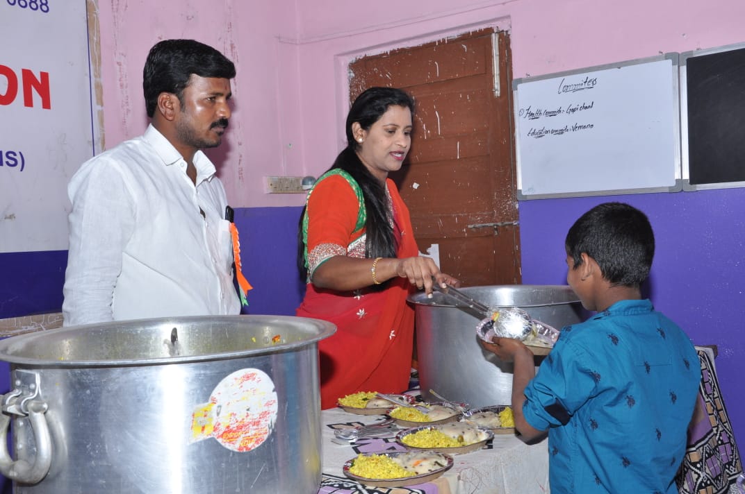 Children receiving education and support at DivyaJyothi Foundation